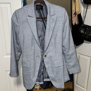 Light blue oversized blazer banana republic
